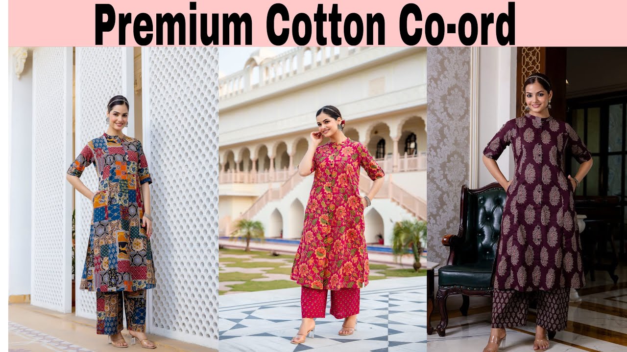 ✨Premium Cotton Co-ord Set✨M to 3XL Size💫Whatapp Us For Orders 9904399388/9909484788#cotton#like 
