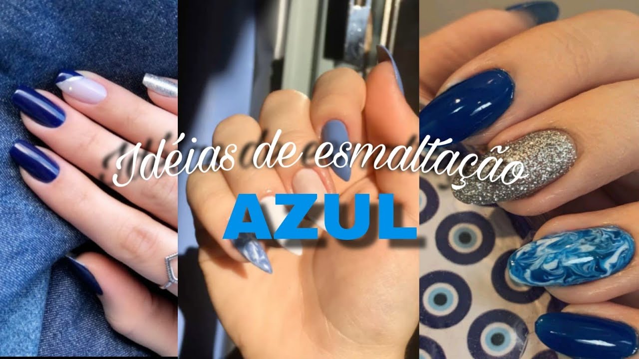 IDÉIAS de ESMALTAÇÃO AZUL! 💙🩵 com RISQUÉ e OUTRAS MARCAS