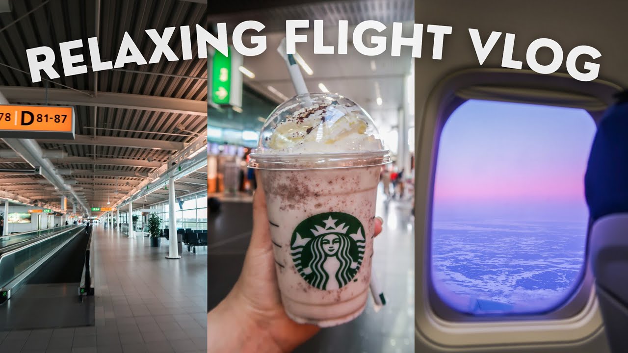 Flying to Finland from Schiphol airport | Silent travel vlog