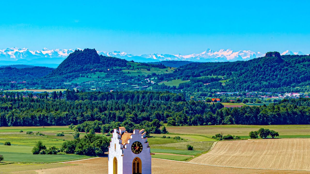 Bestes Hegau-Bodensee-Alpen-Panorama