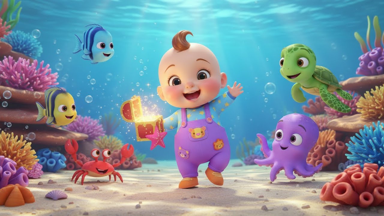 Caja Sorpresa del Océano 🌊🎁 | Canciones infantiles del mar | Baby Song Español para Niños 🎵👶