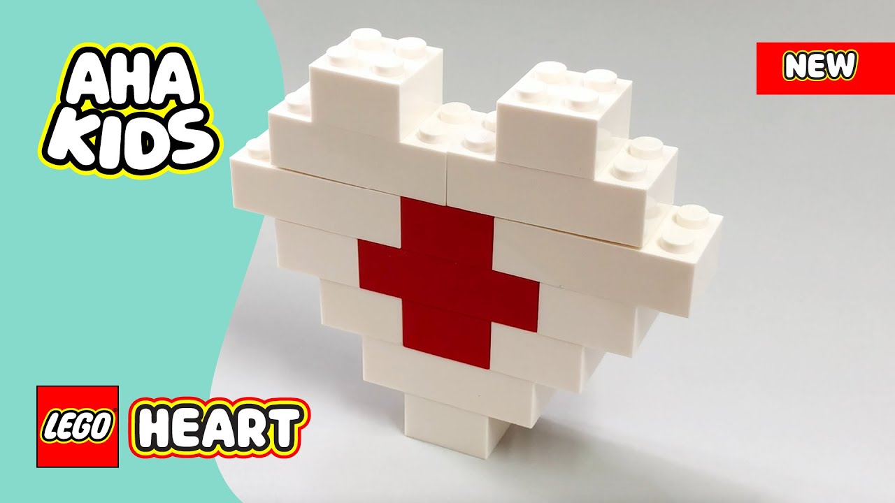 LEGO White Heart Red Cross Building Instructions &mdash; LEGO Classic Creative DIY