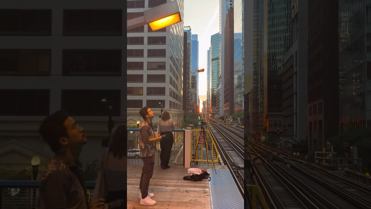 Breathtaking aerial view of Chicago by drone (video by  