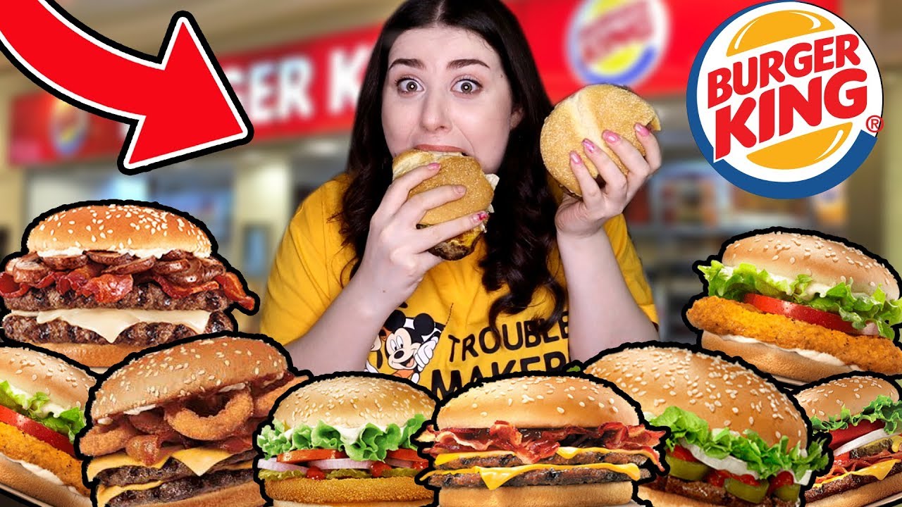 BURGER KİNG'DEKİ TÜM MENÜLERİ YEDİM ! | mukbang