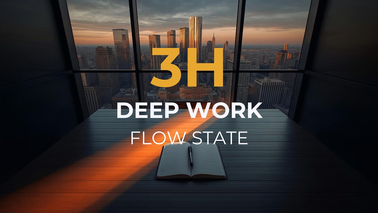 3 Hour Deep Work Session | Focus Music for Productivity & Flow State