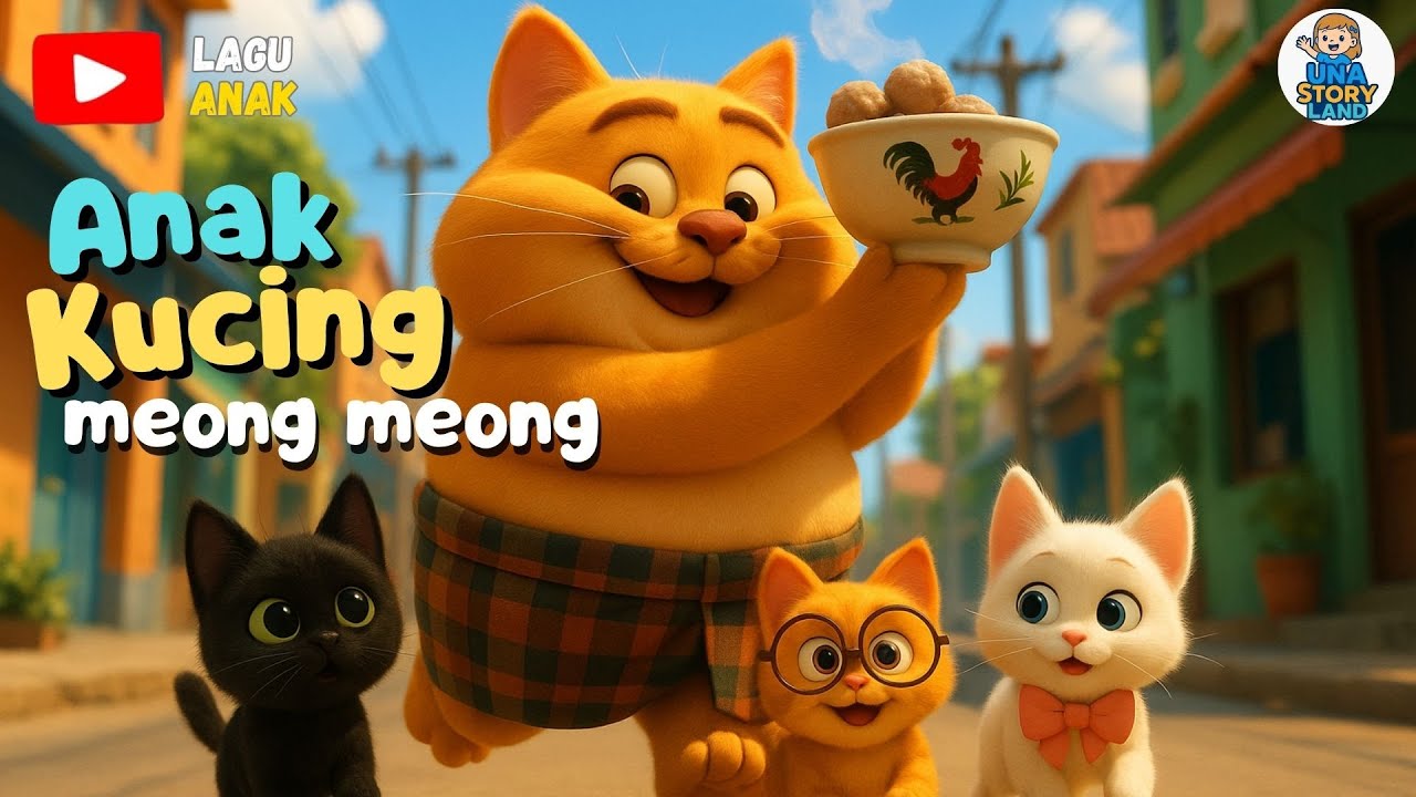 Anak Kucing Meong Meong🎶| Animasi 3D Lucu & Menggemaskan | Lagu Binatang