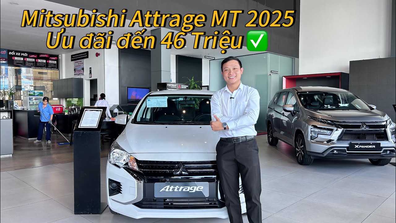 Lăn bánh Mitsubishi Attrage MT 2025 Hỗ trợ lên đến 46 Triệu #attrage #mitsubishi 