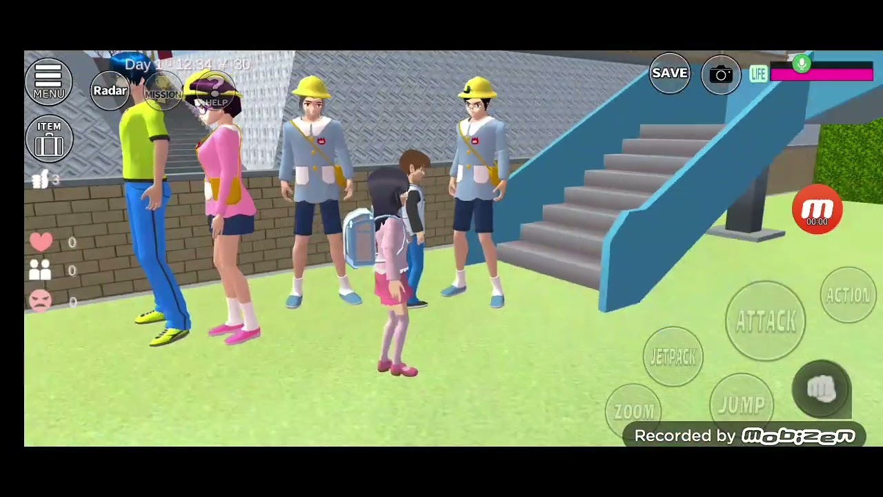 Uma rotina na escola infantil: sakura school simulator