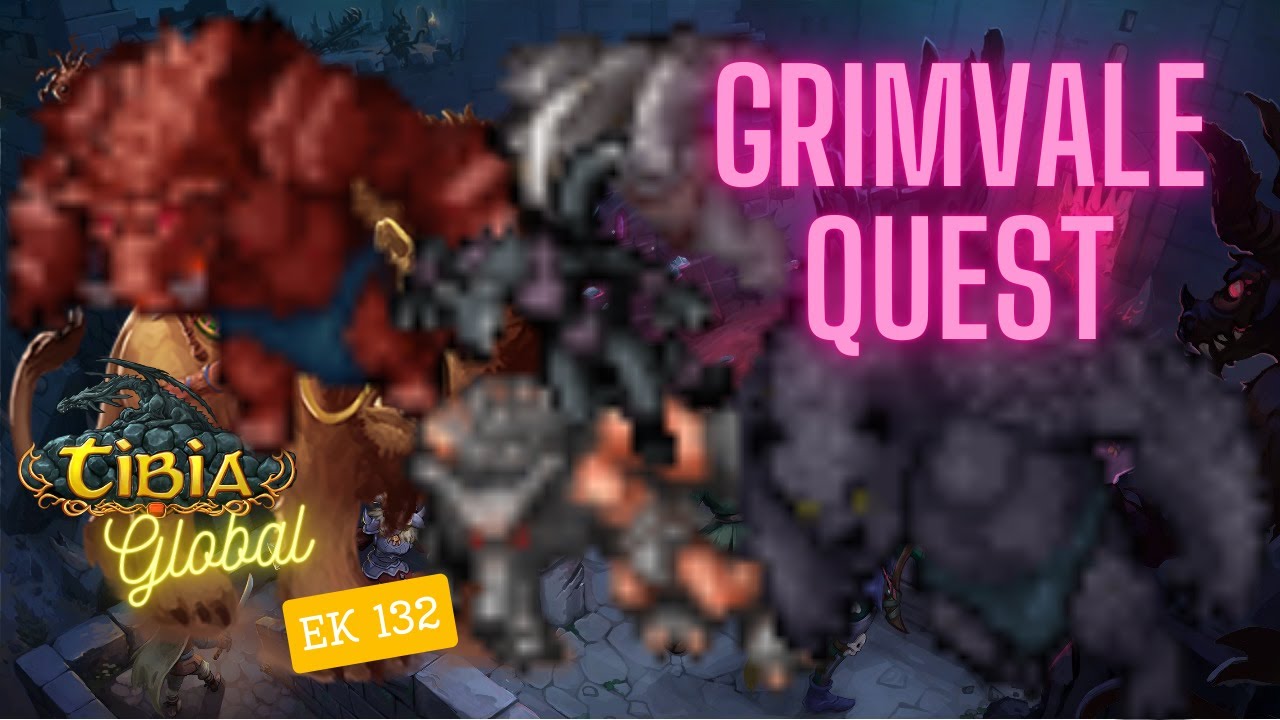 #live  #tibia  Grimvale Quest The Curse of the Full Moon EK 132 (COLLABRA) GLOBAL missão Moonshadow