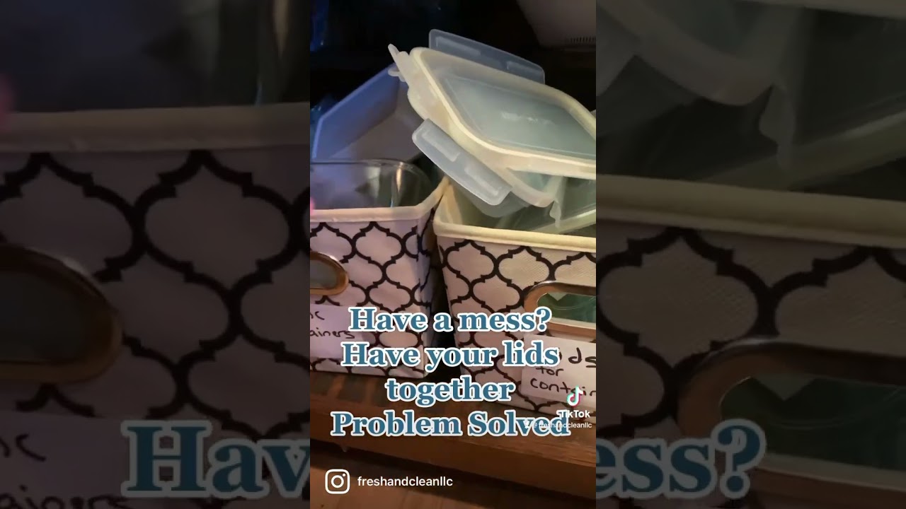Keep lids with containers SAVE time and keep tidy #containers