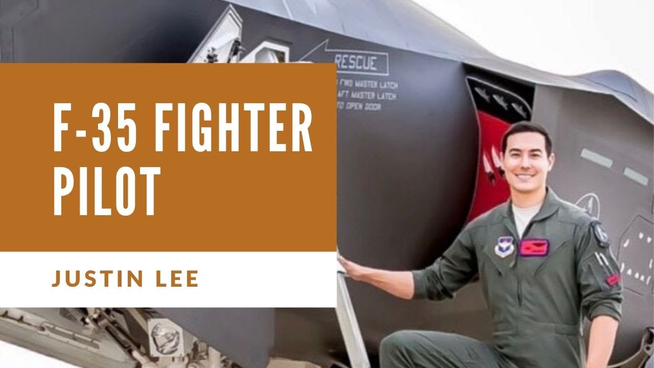 Justin Hasard Lee F-35 Fighter Pilot talks to Ground School Students
