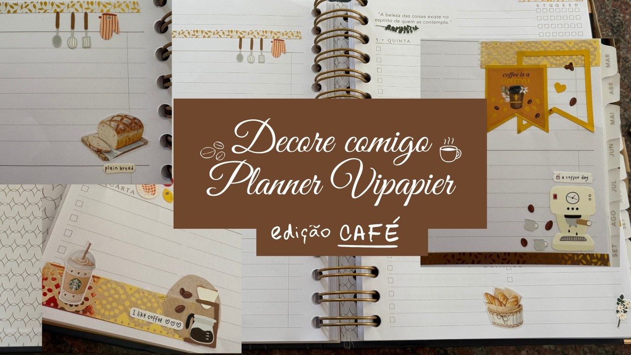 Decore comigo ☕ | Decoração semanal no Planner Vipapier