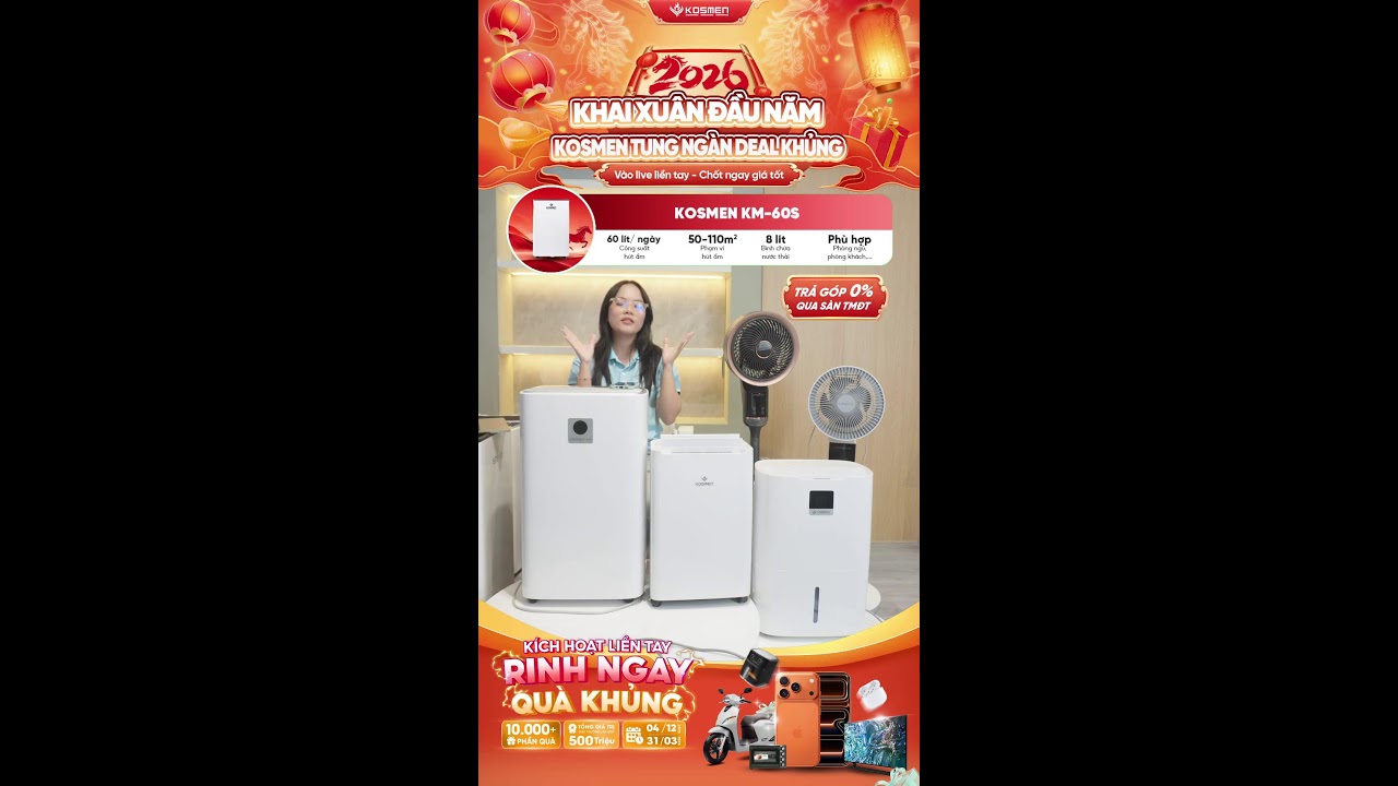 SIÊU SALE ĐÓN TẾT - KOSMEN SALE SẬP SÀN CHỐNG NỒM, ĐÓN TẾT