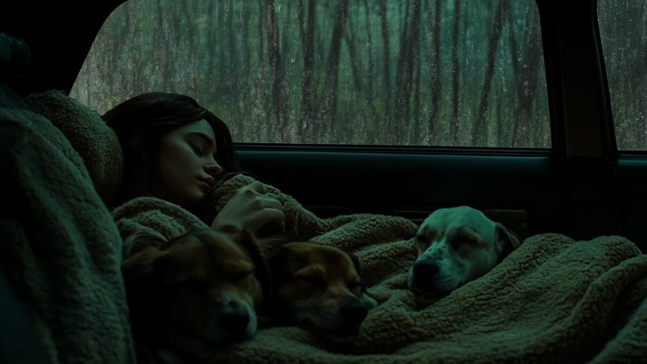 Rain & Thunder on Car Window 🌧️ Natural Rain Sounds for Deep Sleep & Stress Relief