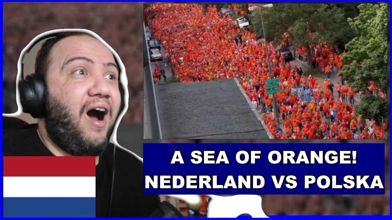Corteo Oranje Fans at Hamburg | Before EURO Match Nederland vs Polska 2024 | Teacher Paul Reacts 🇳🇱