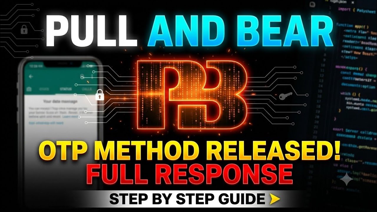 PULL&BEAR OTP METHOD RELEASED FULL RESPONSE 😱