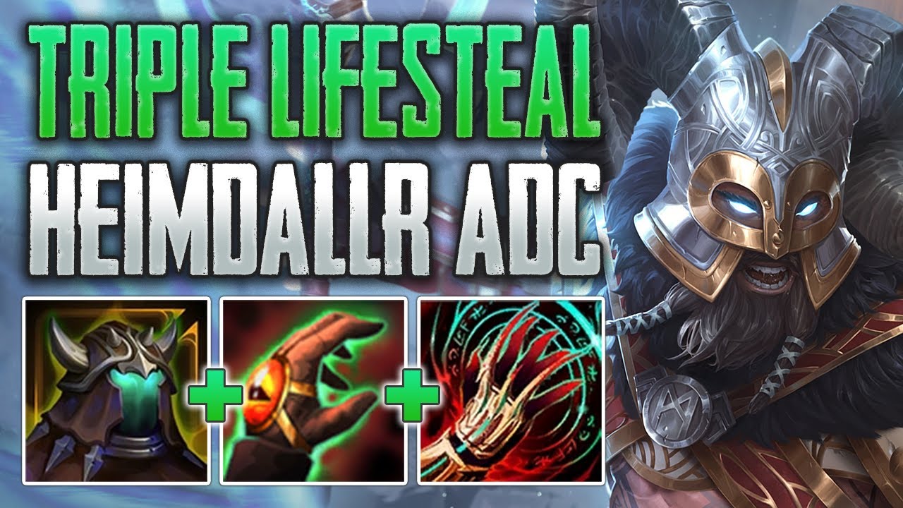 TRIPLE LIFESTEAL OP! Heimdallr ADC Gameplay (SMITE Ranked Conquest)