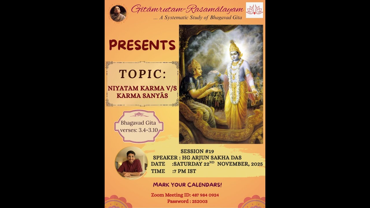 Systematic study Gita- Chapter 3 v 42 -10. Understand Karma Yoga. Part 3