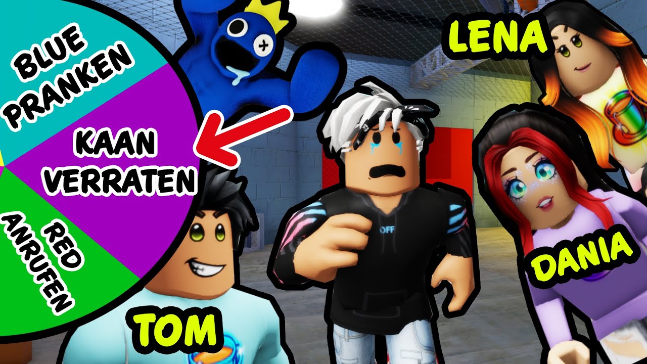 4 FREUNDE spielen Rainbow Friends, ABER GLÜCKSRAD ENTSCHEIDET WIE WIR SPIELEN MÜSSEN