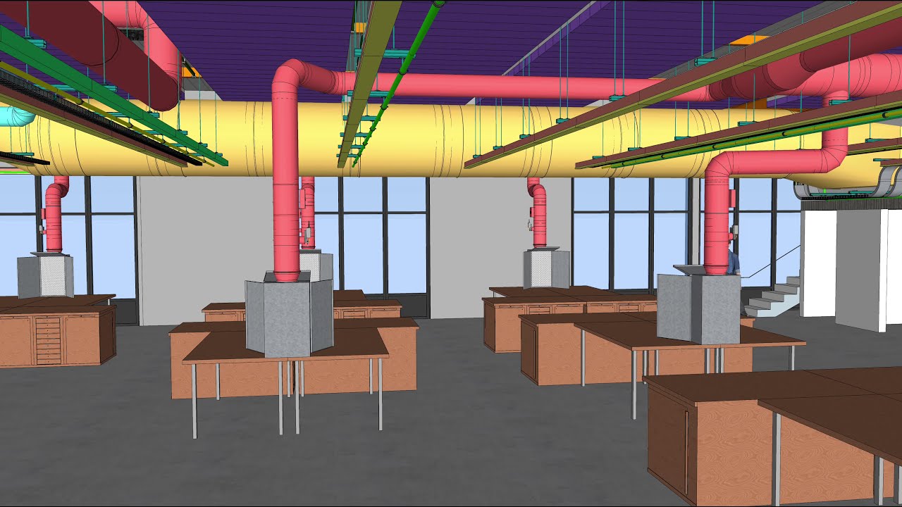 BILAN SYNTHESE BATIMENT C1 - CVC INSTALLATION 3D HVAC