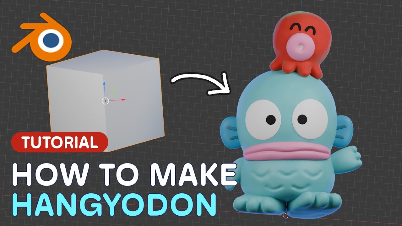블렌더 3D 한교동 만들기 | Blender 3D Hangyodon (Tutorial)