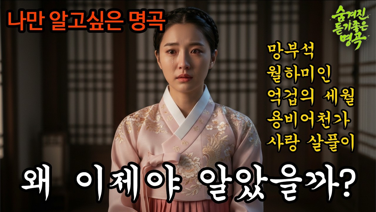 왜 이제야 알았을까... 나만 몰랐던 한(恨)맺힌 숨은 명곡 5곡 (망부석, 월하미인, 억겁의 세월,용비어천가, 사랑살풀이) #트로트메들리 #사극트로트 #슬픈노래모음 #숨듣명