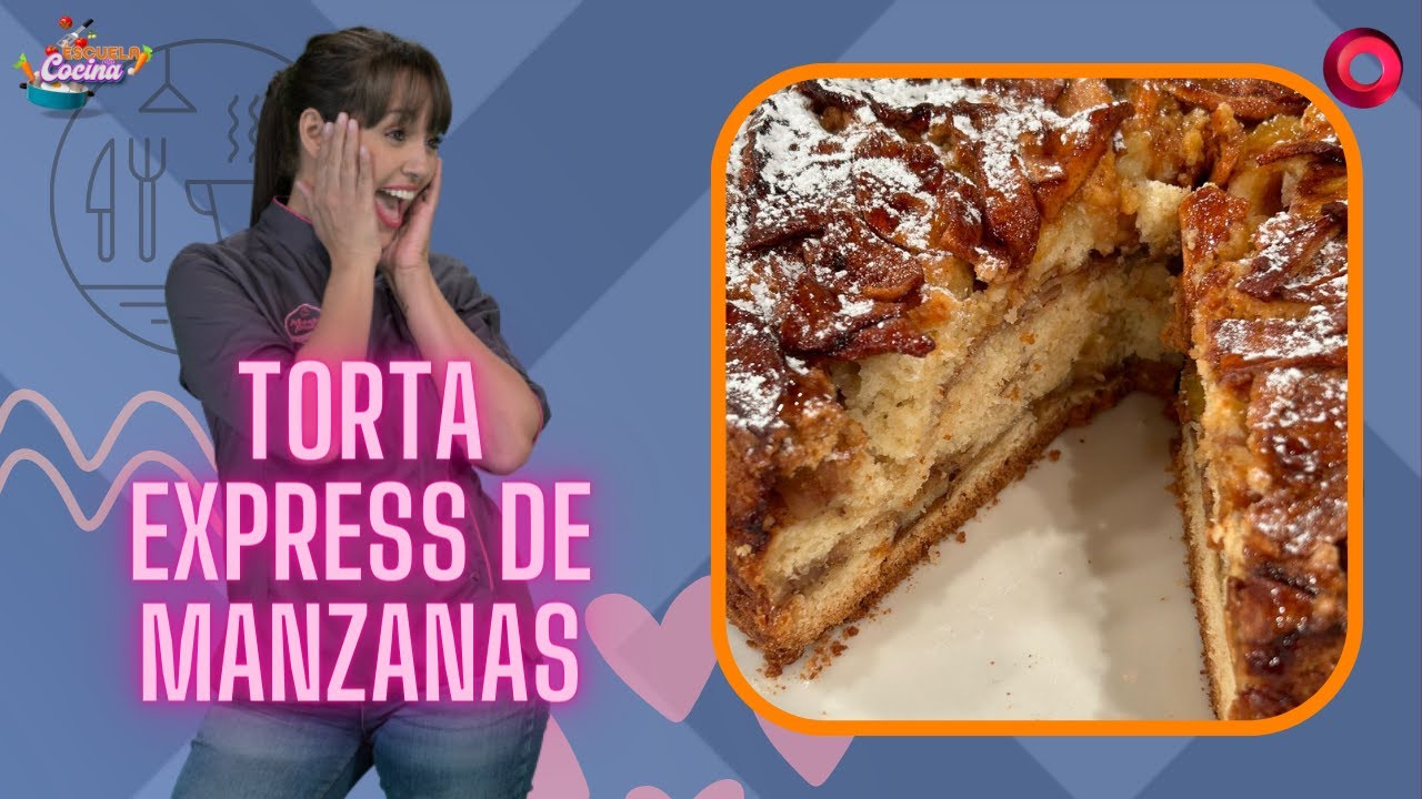 Torta express de manzanas I #escueladecocina