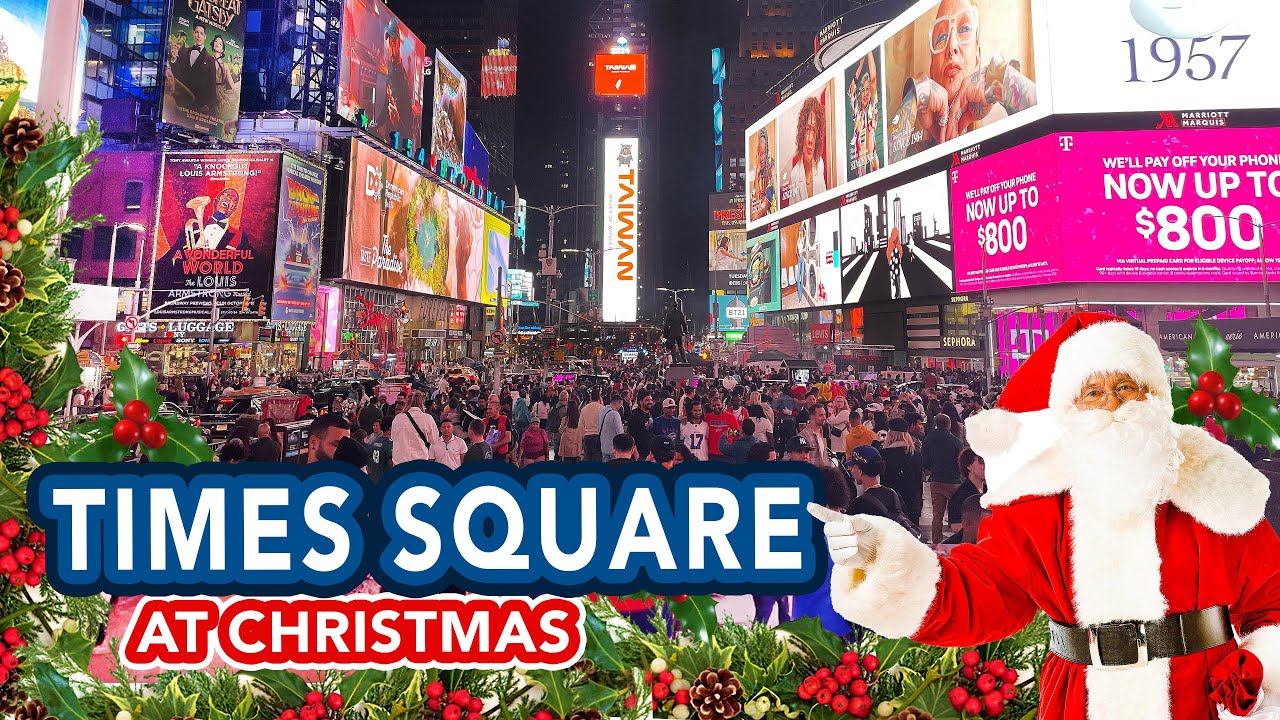 NEW YORK TIMES SQUARE at CHRISTMAS