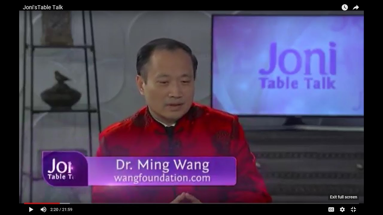 Joni's Table Talk with Dr Ming Wang Harvard & MIT