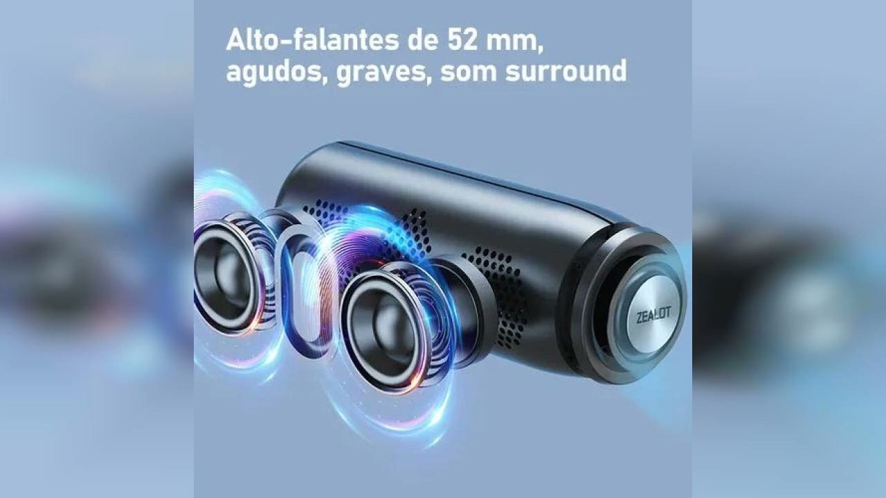 Review: Caixa De Som Bluetooth Portátil Estéreo Alta Hifi Zealot S51 Preto 3.7v