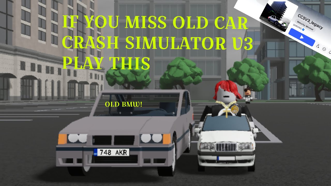 playing old car crash simulator v3