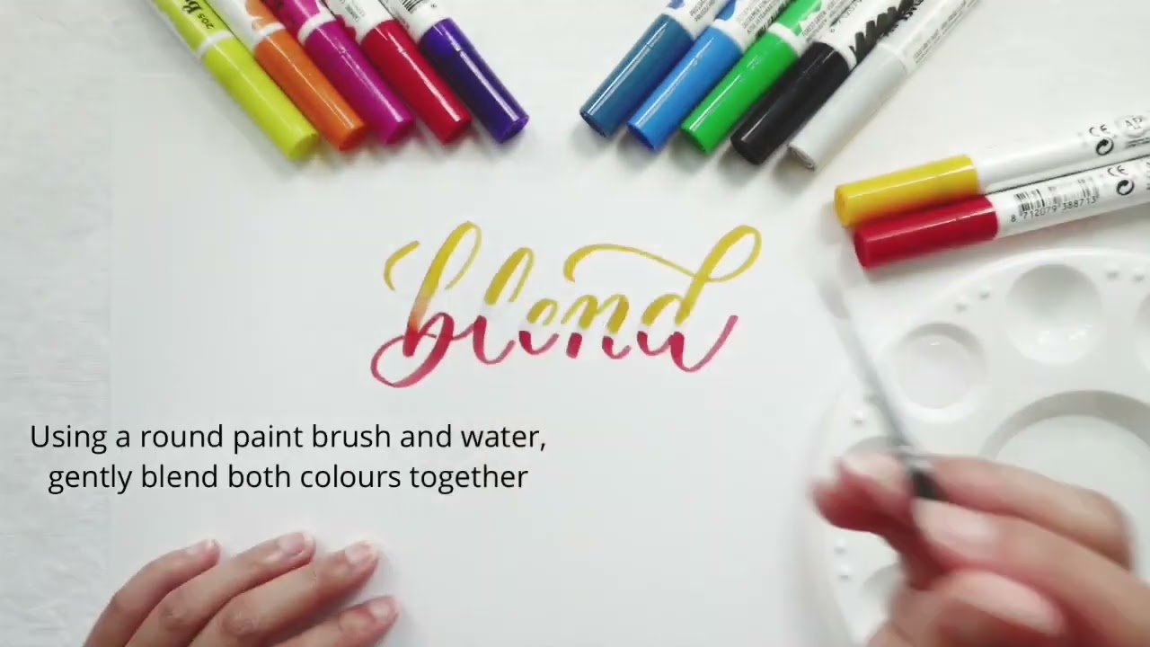 Learn How to Blend with Ecoline Brush Pen Markers