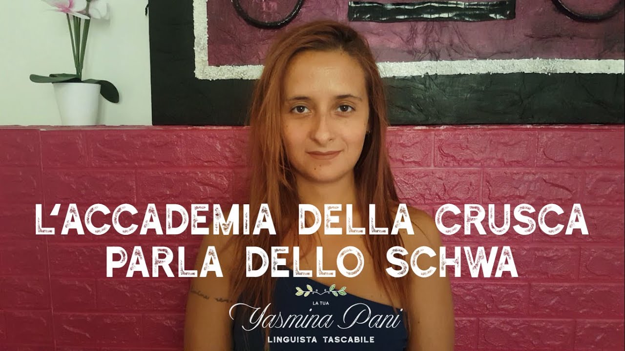 L'Accademia della Crusca parla dello schwa
