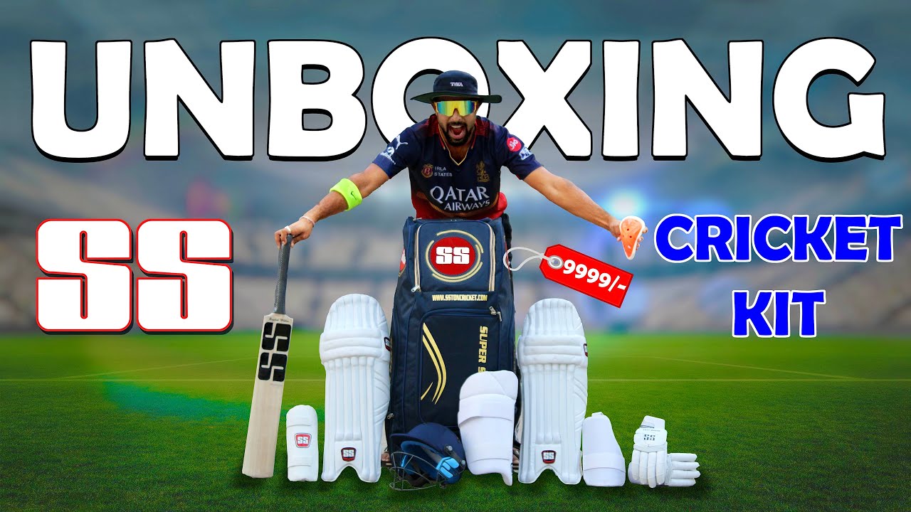 UNBOXING SS Premium Cricket Kit | Just ₹9999/-