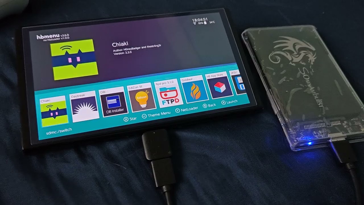 Instalar (juegos) archivos nsp, xci, etc. Desde un disco duro o USB para Nintendo switch mágica 