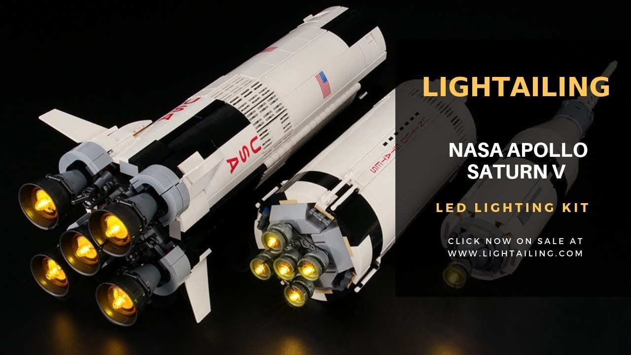 Lightailing Light Kit For Lego Ideas NASA Apollo Saturn V 21309