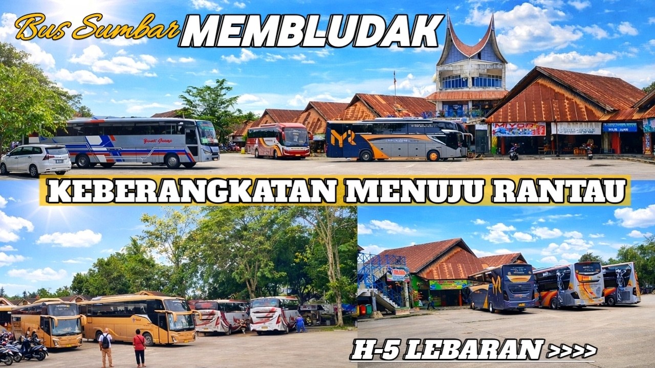 KEBERANGKATAN BUS SUMBAR MEMBLUDAK MENJEMPUT PARA PERANTAU RANAH MINANG MENUJU KAMPUNG HALAMAN