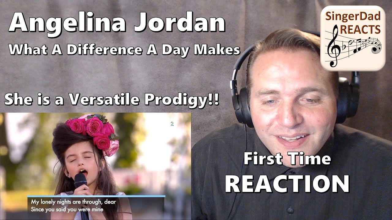 Classical Singer Reaction - Angelina Jordan | What a Difference a Day Makes. Child Jazz Master!!