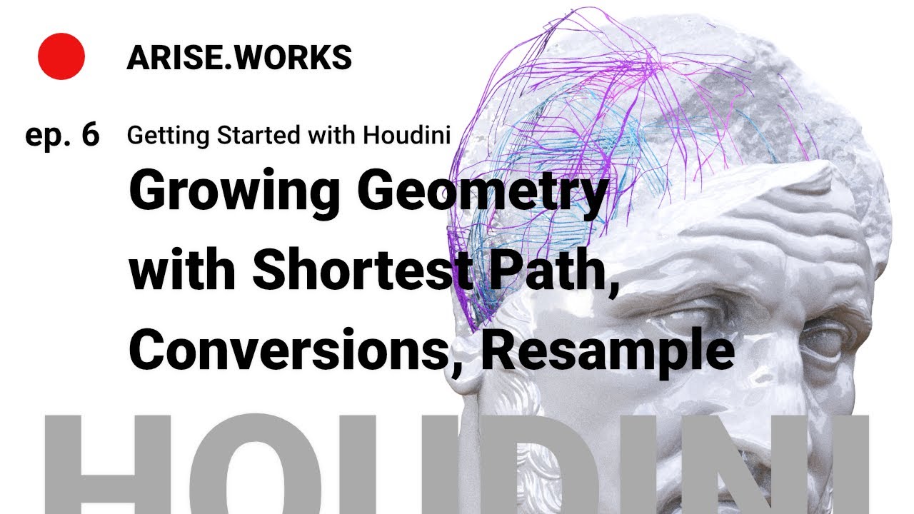Generating Geometry with Conversions, Shortest Path, Resample – Getting Started with Houdini ep. 6