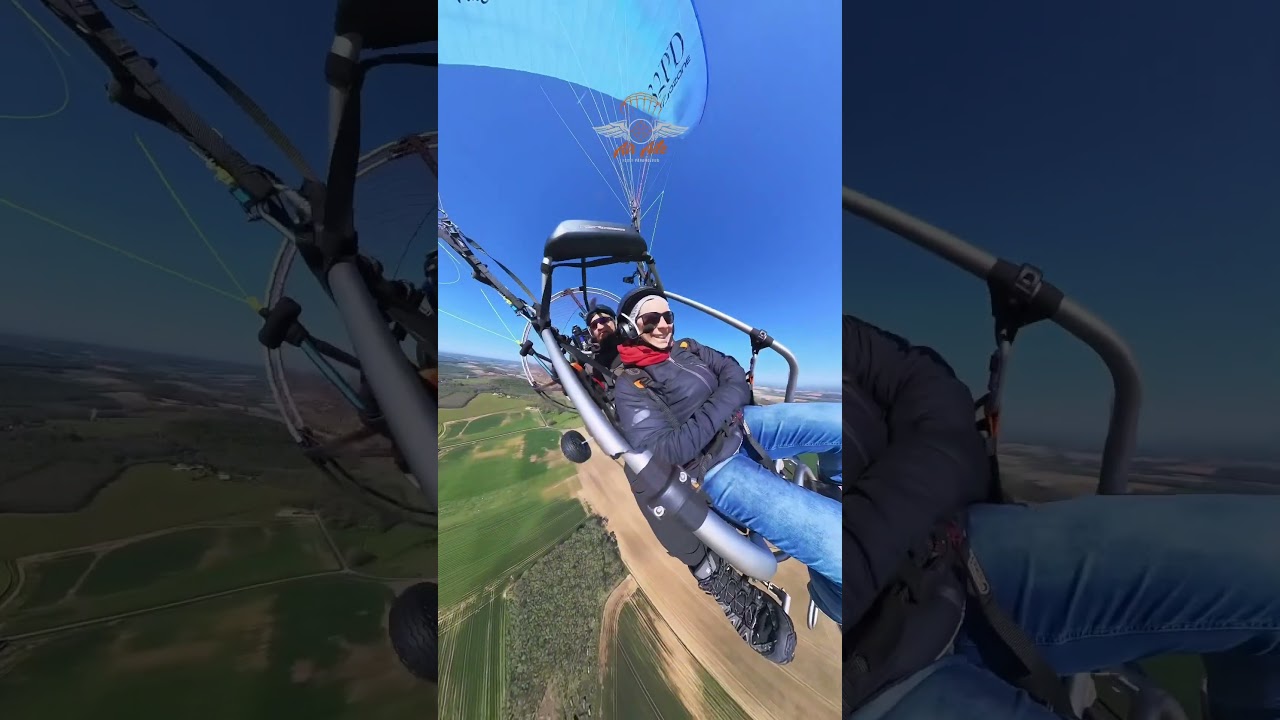 360 degr&eacute;s avec Coralie en Paramoteur