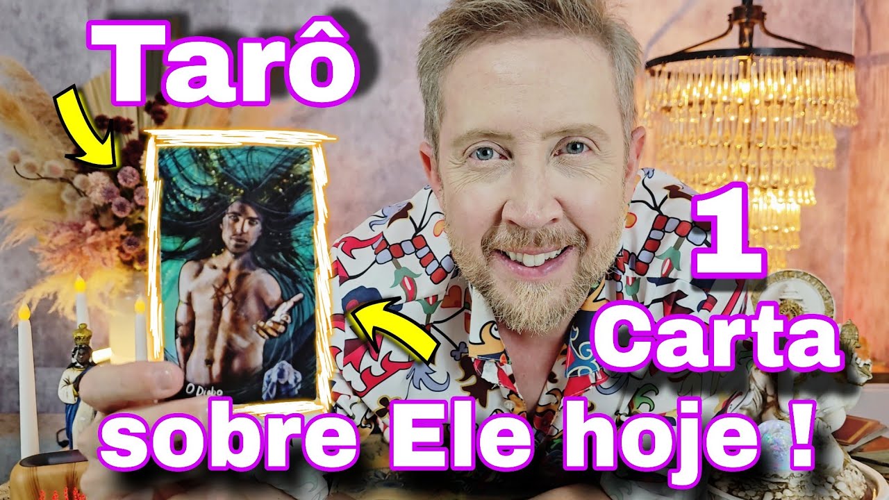 COMO ELE ESTÁ HOJE E COMO ELE ACHA QUE VOCÊ ESTÁ ?Tarô de hoje, rei do oráculo hoje,buba taro hoje