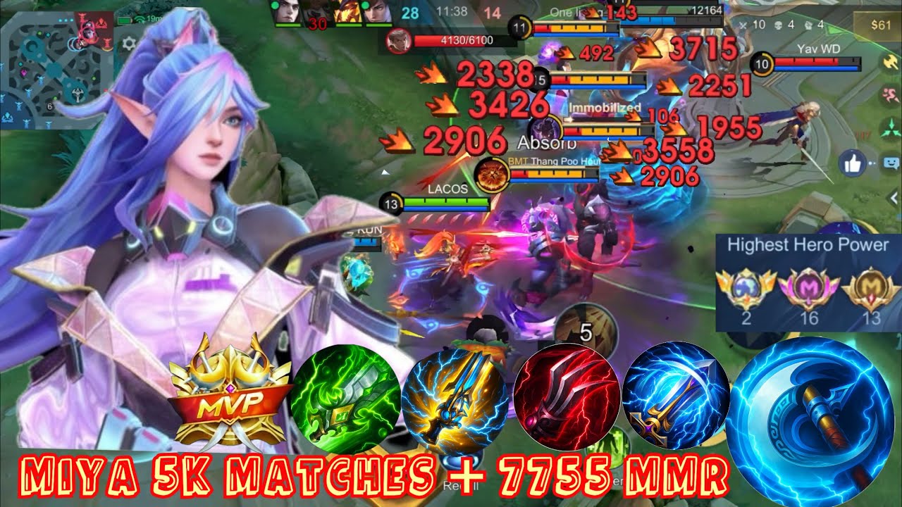 Miya 5K+ Matches + 7755 MMR Bad Chou Underestimate Miya God 😎 #miya #mlbb #mobilelegends #top1mlbb 