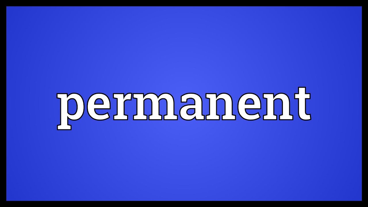 Permanent Meaning