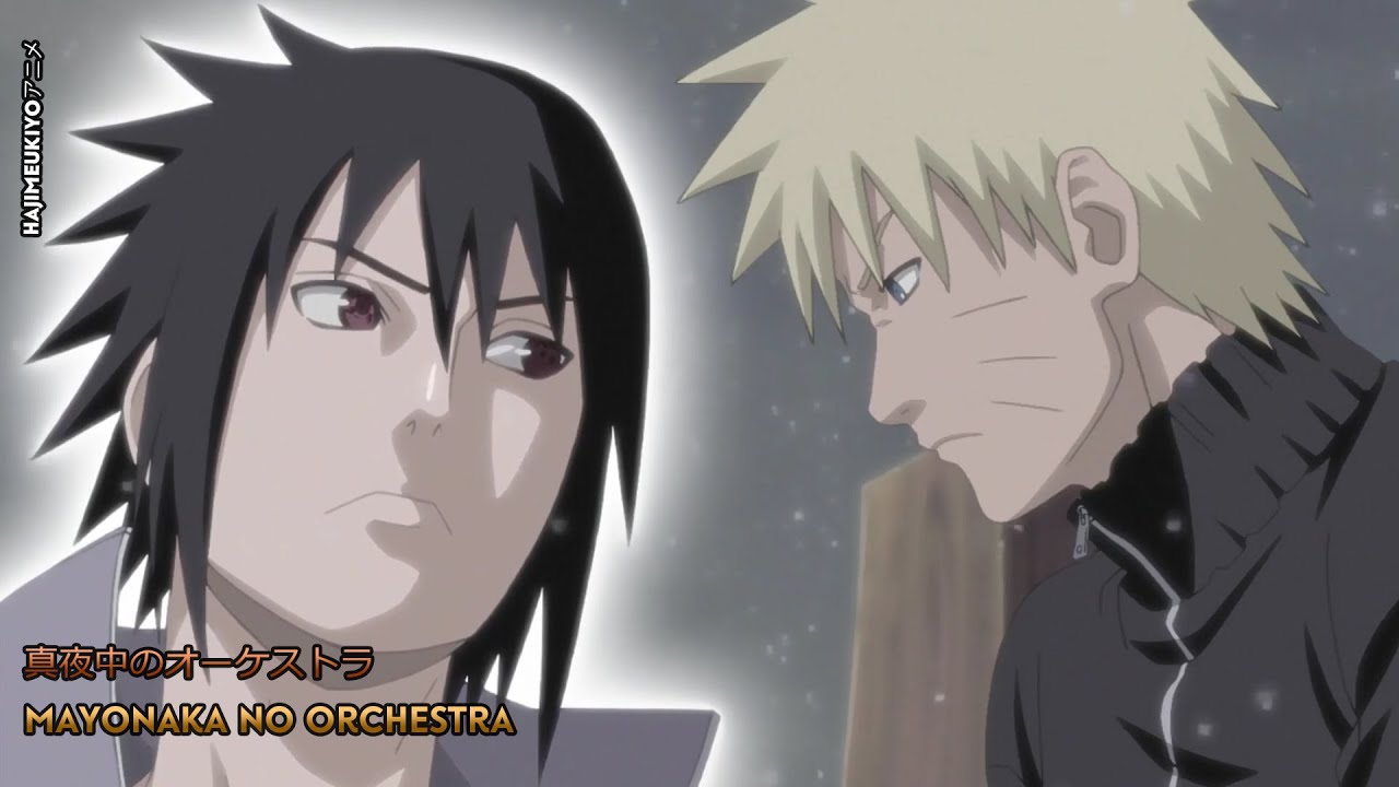 『Lyrics AMV』 Naruto Shippuden ED 16  Full 【 Mayonaka No Orchestra - Aqua Timez 】