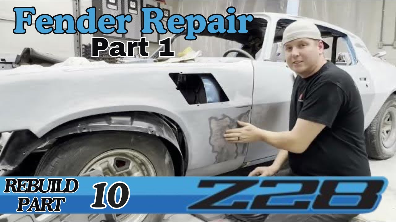 Fender Repair Pt. 1: Metal Shrinking to Body Filler - '79 Camaro Z28 Build PART 10