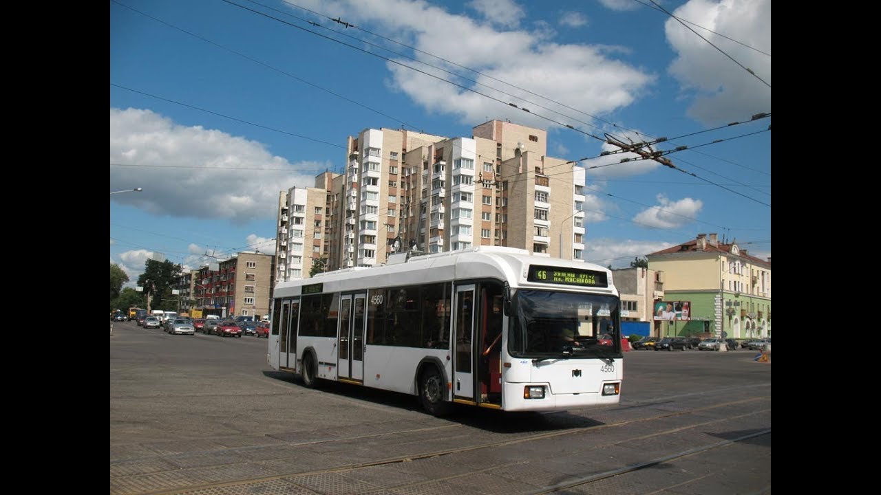 Троллейбус Минска БКМ-32102,борт.№ 4560,марш.44 (16.02.2019, часть 1)