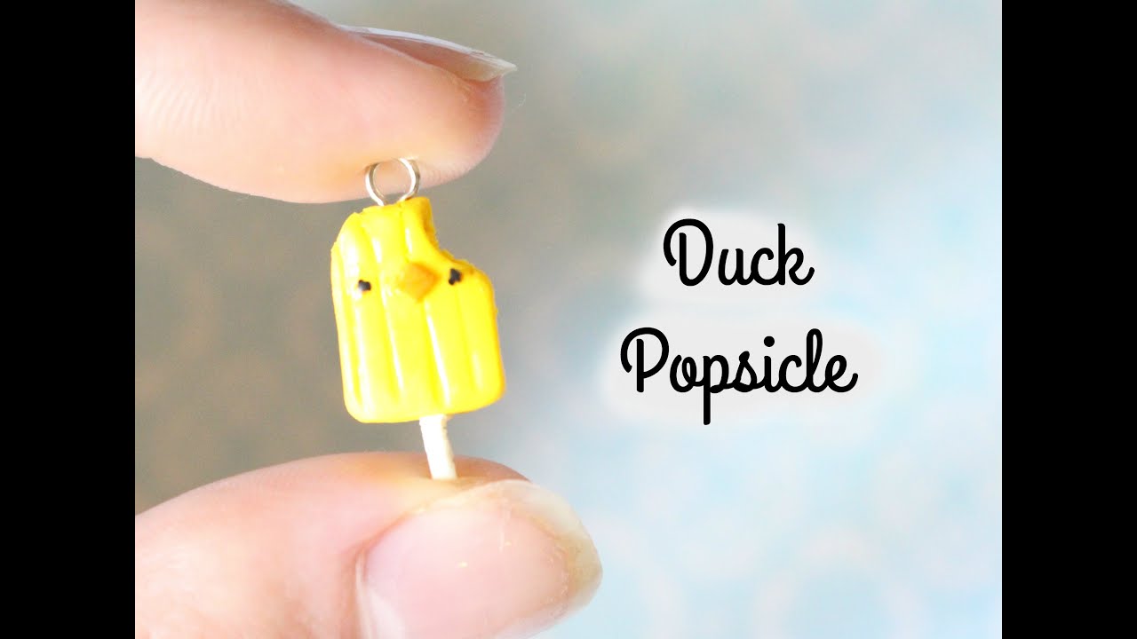Duck Popsicle - polymer clay tutorial