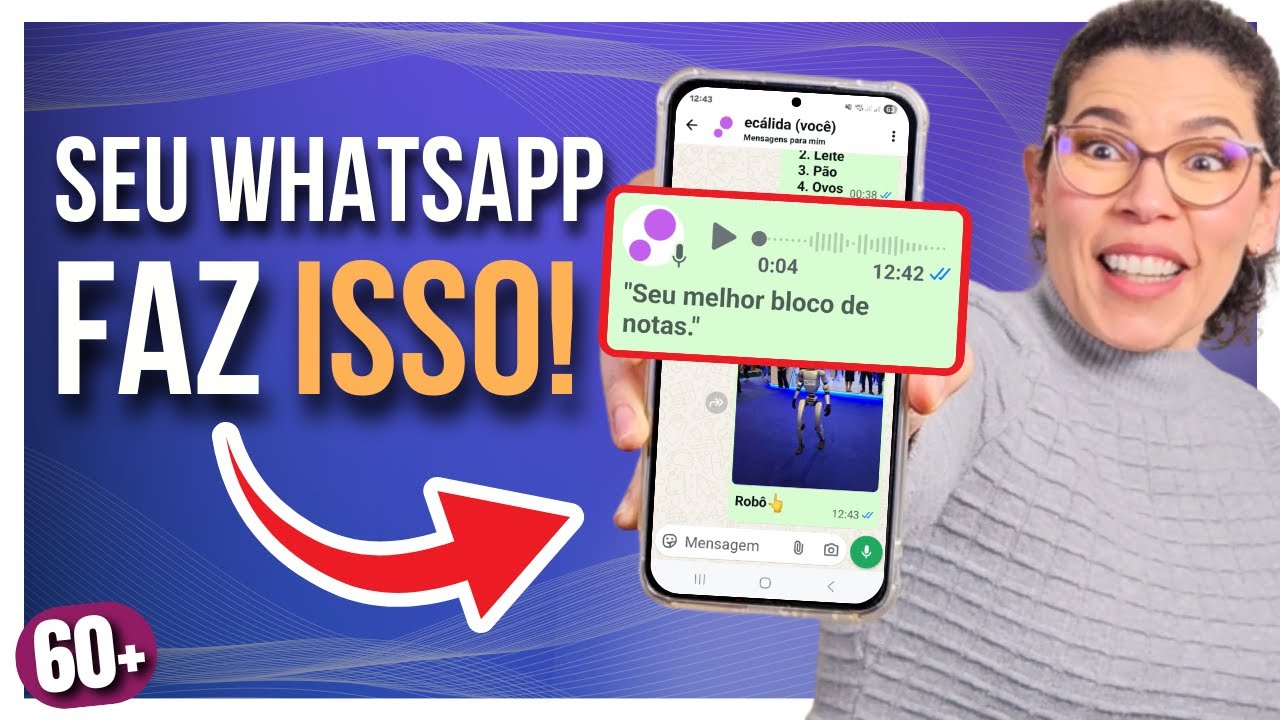 WhatsApp al&eacute;m das mensagens: ele &eacute; o bloco de notas PERFEITO!