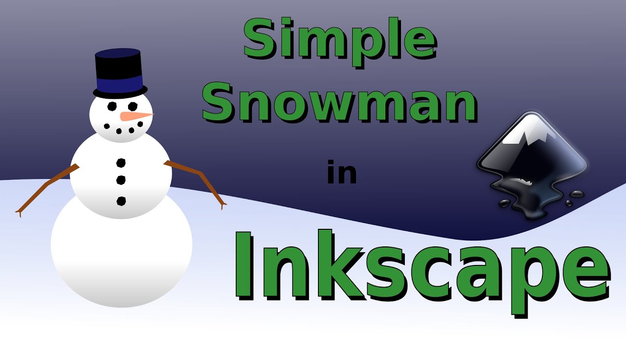 Simple Snowman in Inkscape