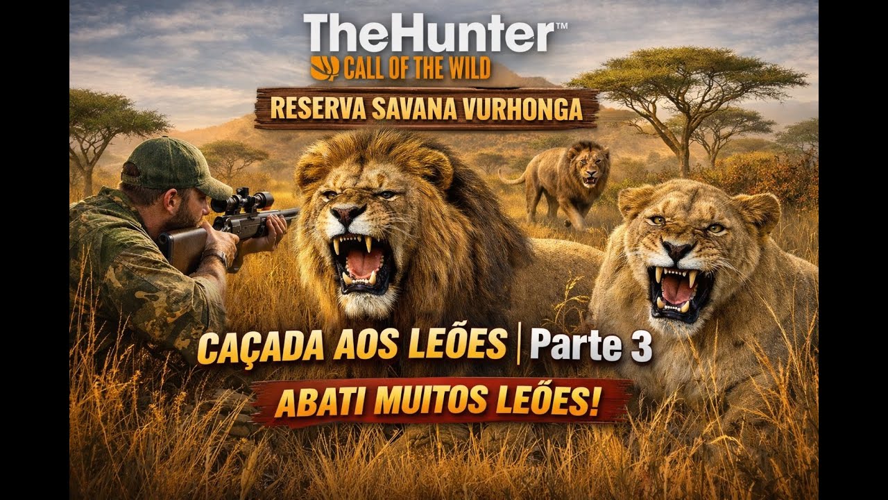 CAÇADA ÉPICA aos LEÕES em Vurhonga – Parte 3 | The Hunter Call of the Wild